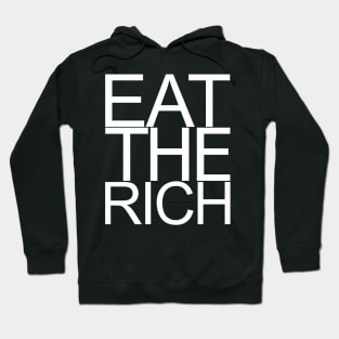 Eat The Rich, White Hoodie